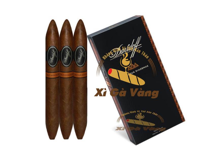 Kết cấu của Davidoff Nicaragua Diadema được chăm chút tỉ mỉ, chi tiết